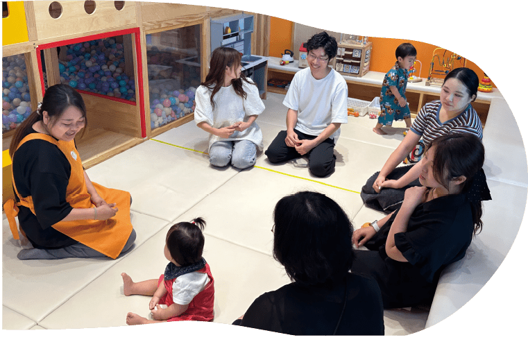 ごえんファミリーパークで開かれた親子向けイベントの様子